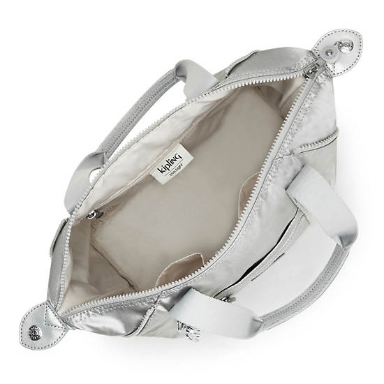 Kipling Art Mini Metallic Schoudertassen Zilver | België 1834PJ